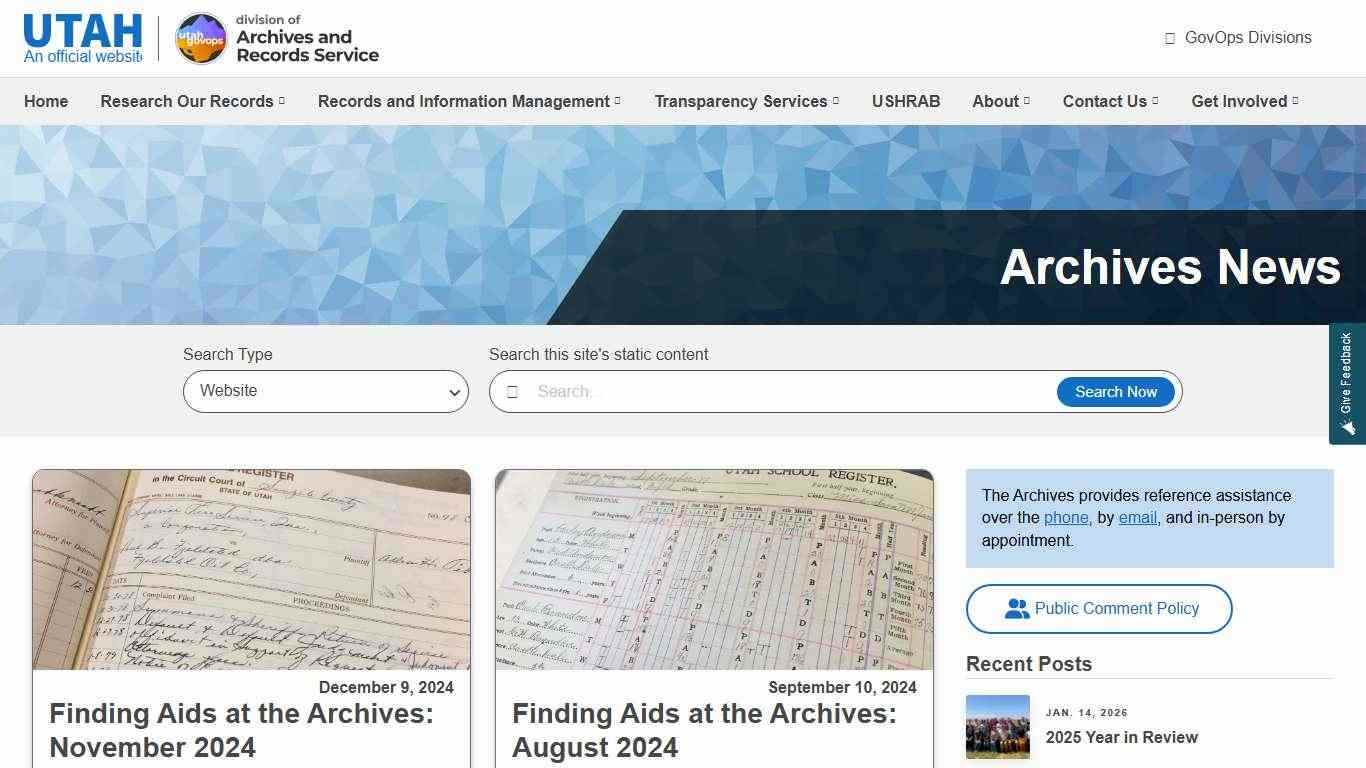 courts | Utah Division of Archives and Records Service